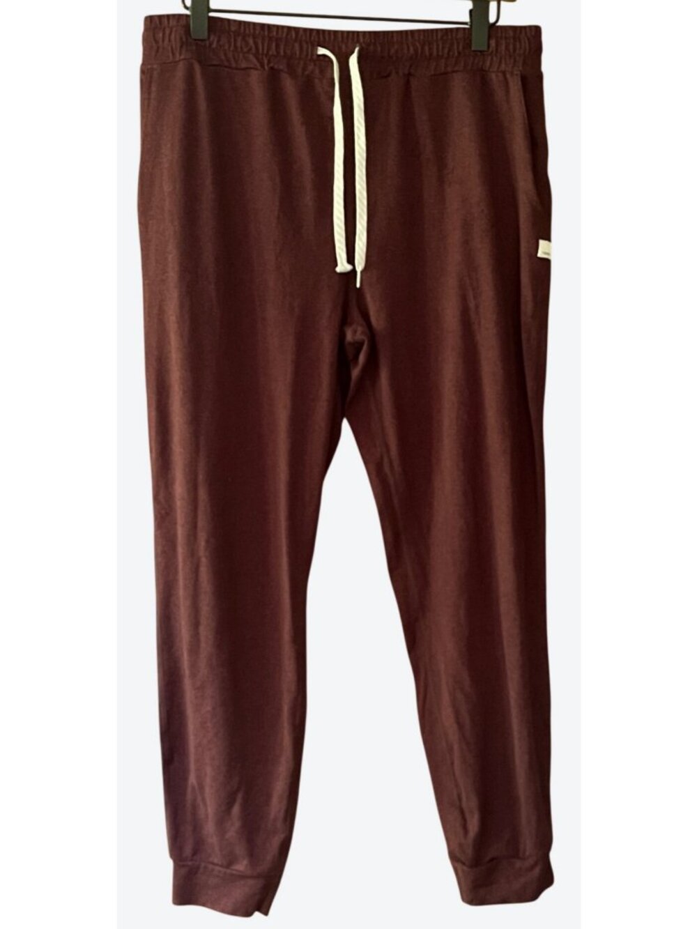 Vuori Women's Performance Jogger Large Drawstring Pants Java Heather 30" x 26"